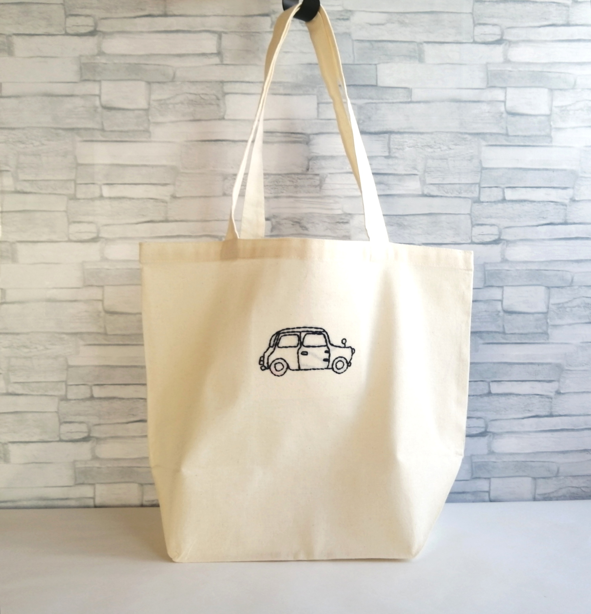 まんまのまんま　刺繍　手提げトート　新品タグ付き まんまのまんま 刺繍 手提げトート 新品タグ付き （ワンポイント