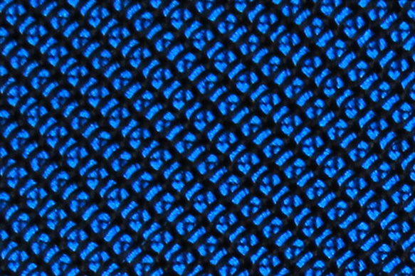 京都　手織りシルクネクタイ(丹後ブルー) 3枚目の画像