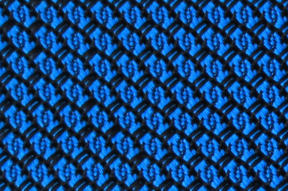 京都　手織りシルクガルザ ネクタイ(丹後ブルー ) 3枚目の画像