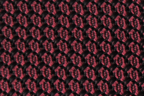 手織りシルクガルザ ネクタイ(ワイン ) 3枚目の画像