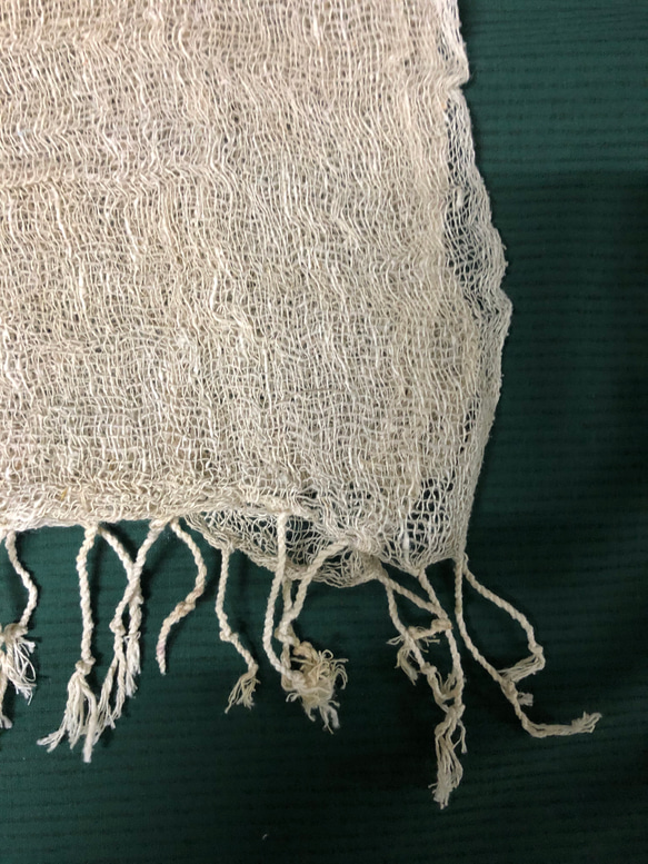 絹紡糸ガーゼストール　Ｓ 3枚目の画像
