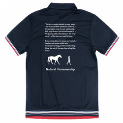 GREYSON 青い馬プリント ポロシャツ GREYSON 青い馬プリント ポロシャツ GREYSON 青い馬プリント ポロシャツ