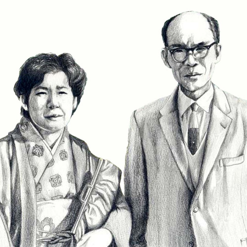 写実的な鉛筆デッサン（人物画／ペット画） 絵画 江島 達也／対州屋