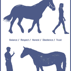 Natural Horsemanship/デザイン変更調整可/ドライTシャツ/ホワイト 3枚目の画像