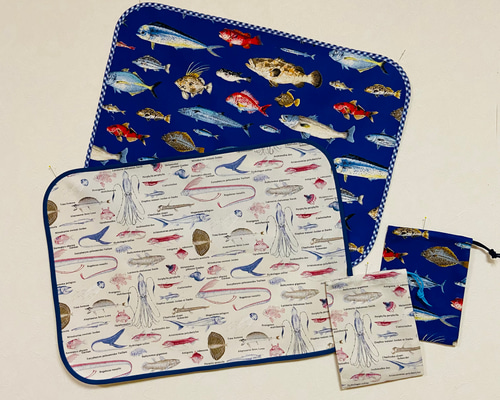 225A サメ図鑑 アイボリ　ランチョンマット 1枚 40×50 小学校 給食 楽天市場】ランチョンマット サメの通販