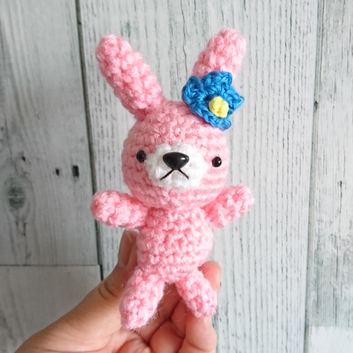 編みぐるみのうさちゃん あみぐるみ kazuchan 通販 11860265｜Creema