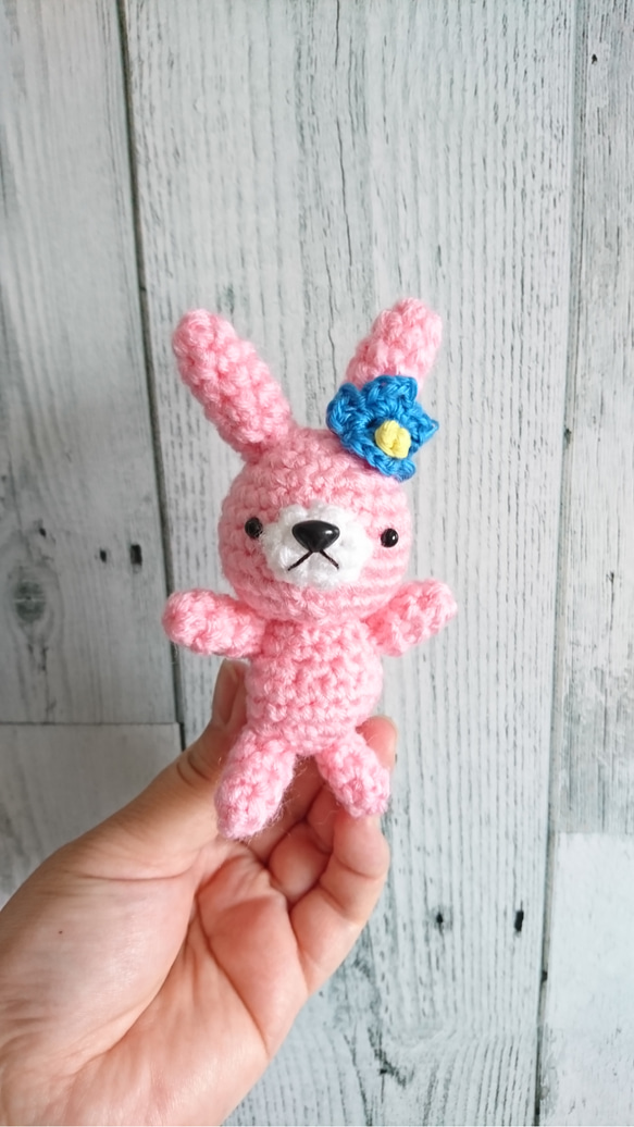 編みぐるみウサちゃん 編みぐるみのうさちゃん あみぐるみ kazuchan 通販 11860265｜Creema
