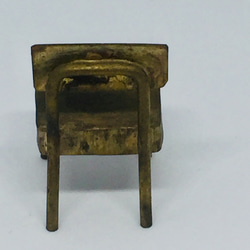 手造りミニオブジェ【真鍮：椅子　⑴ 】インテリア 4枚目の画像
