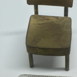 手造りミニオブジェ【真鍮：椅子　⑴ 】インテリア 5枚目の画像