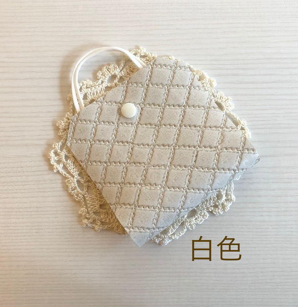 (お値下げ)日本製PVCレザー マスクケース 仮置きケース 大人用  マスク 合成皮革 合皮 フェイクレザー マス 4枚目の画像