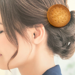 【ビスケット】髪留め ヘアゴム ゴム フェイクフード クッキー 5枚目の画像