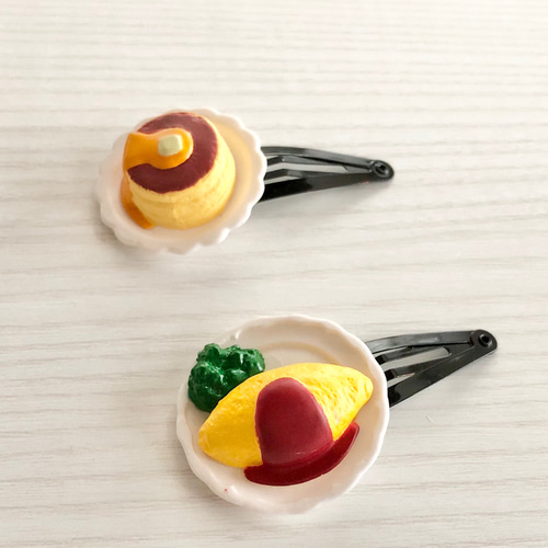 ハンドメイド ♡ パンケーキのヘアピン（ミニチュアフード フェイク 