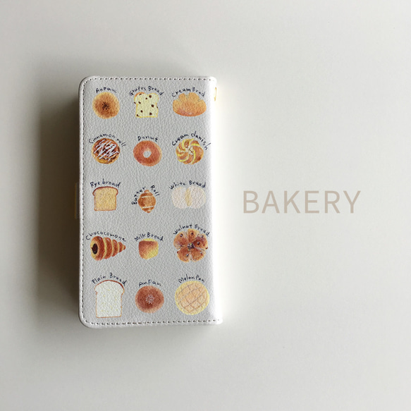 【BAKERY筆記本】筆記本型/白色●iPhone /安卓●智能外殼/外殼 第2張的照片