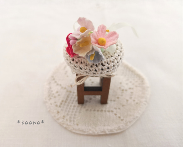 【受注製作】＊Wood Cheir (stool) and Bouquet Set＊ 1枚目の画像