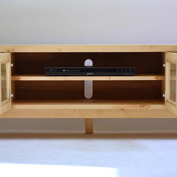 幅180cm テレビ台 TV180-3 突き板＋無垢 