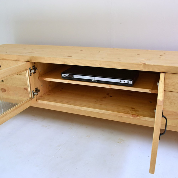 幅180cm テレビ台 TV180-3 突き板＋無垢 