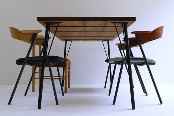 150×80cm アイアン ダイニングテーブル Dt-ir-150 6枚目の画像