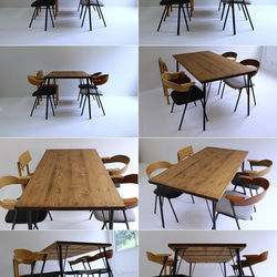 150×80cm アイアン ダイニングテーブル Dt-ir-150 7枚目の画像