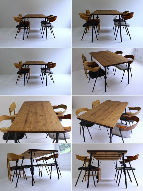 150×80cm アイアン ダイニングテーブル Dt-ir-150 7枚目の画像