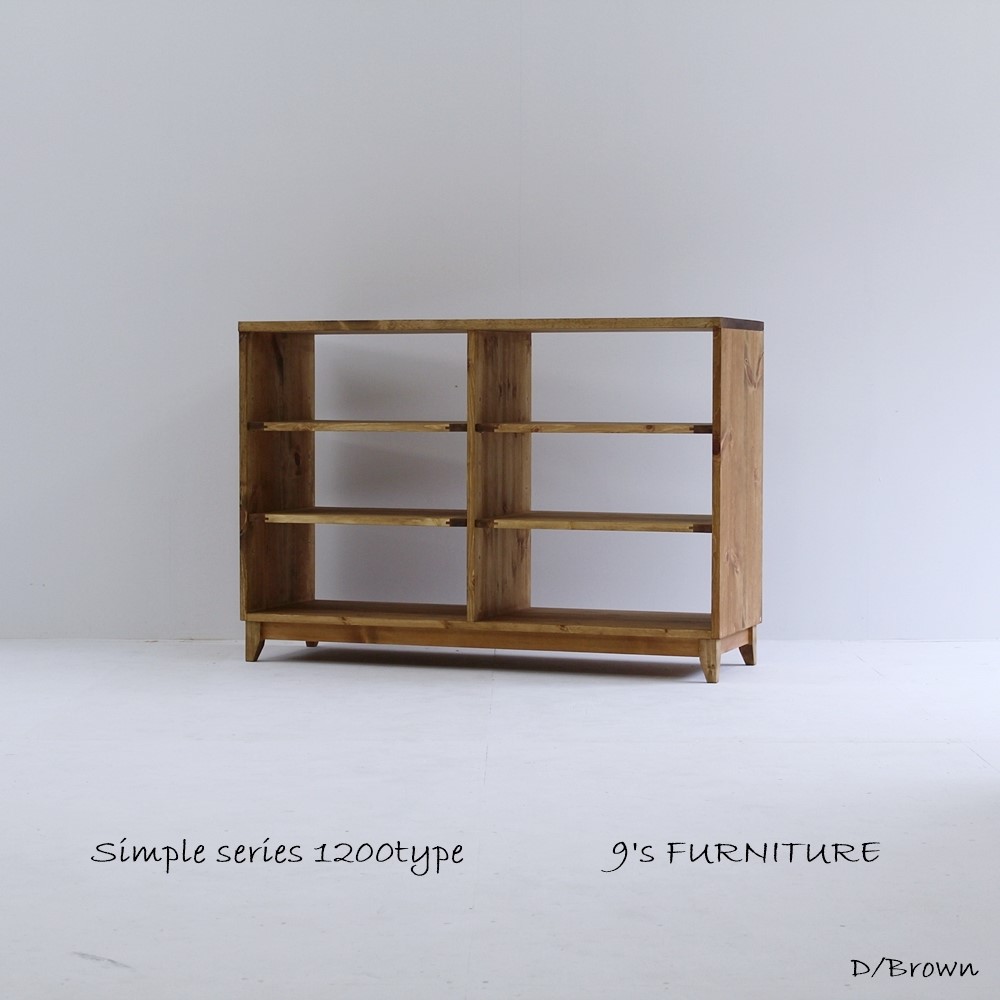 幅120cm 本棚　ディスプレー棚　BB120-1