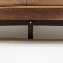 【1-2週間以内の発送】幅180cm テレビ台 TV180-3-2　ウォルナット突板＆無垢 8枚目の画像