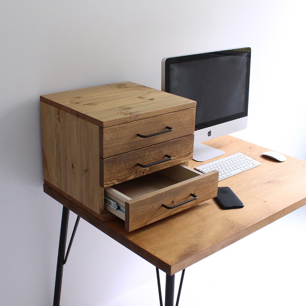 【受注製作】テーブルチェスト　小物入れ　収納　3段 tc-2