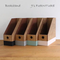 【受注生産】3個セット ブックスタンド　オリジナル　4色　Bookstand-1 1枚目の画像