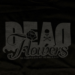 Flowers Tシャツ ブラック  グレー【U-10CBGR】 4枚目の画像