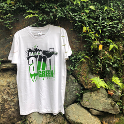 BLACK and GREEN tシャツ ホワイト M 5枚目の画像