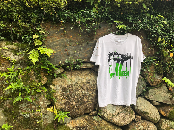 BLACK and GREEN tシャツ ホワイト M 6枚目の画像