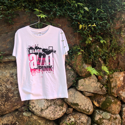 BLACK and PINK tシャツ ホワイト M 3枚目の画像