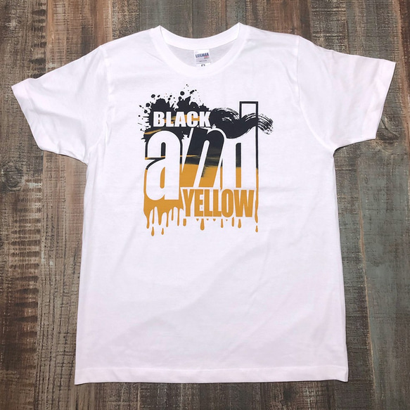 BLACK and YELLOW tシャツ ホワイト M 1枚目の画像