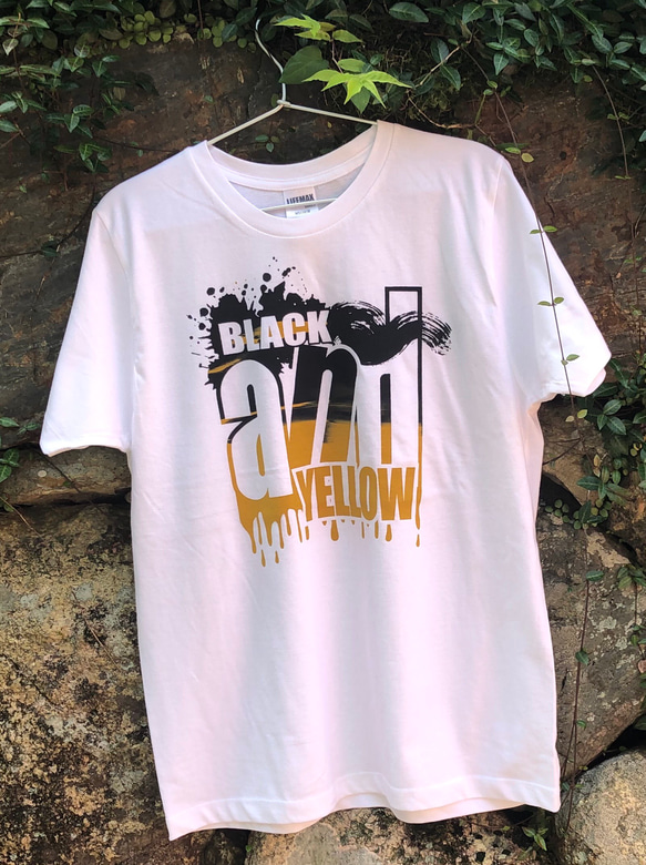 BLACK and YELLOW tシャツ ホワイト M 4枚目の画像