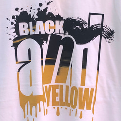 BLACK and YELLOW tシャツ ホワイト M 5枚目の画像