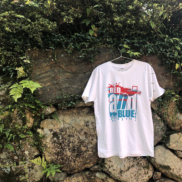 RED and BLUE tシャツ ホワイト M 3枚目の画像