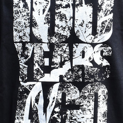 100年の森Tシャツ 【在庫1品セール】Lサイズ ブラック ホワイト 6枚目の画像