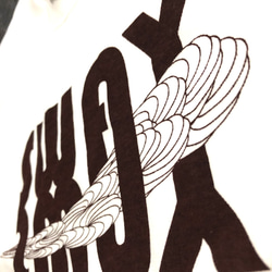 SWAY Tシャツ ホワイト ダークブラウン 【U-5CWDB】 3枚目の画像