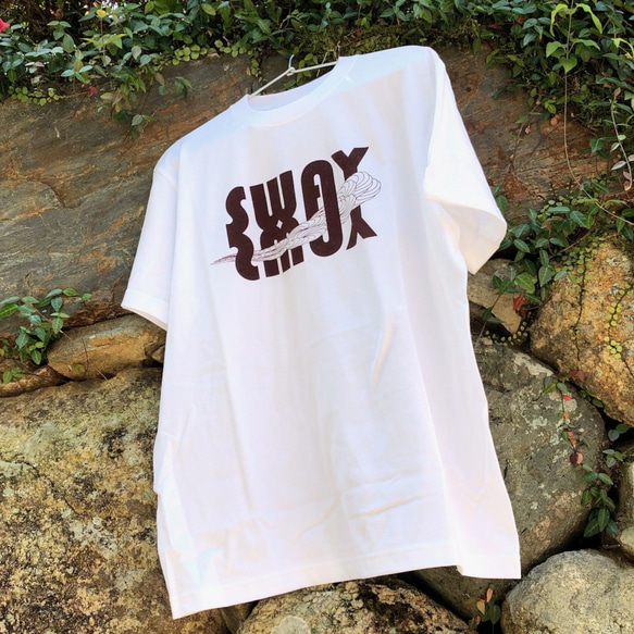 SWAY Tシャツ ホワイト ダークブラウン 【U-5CWDB】 4枚目の画像