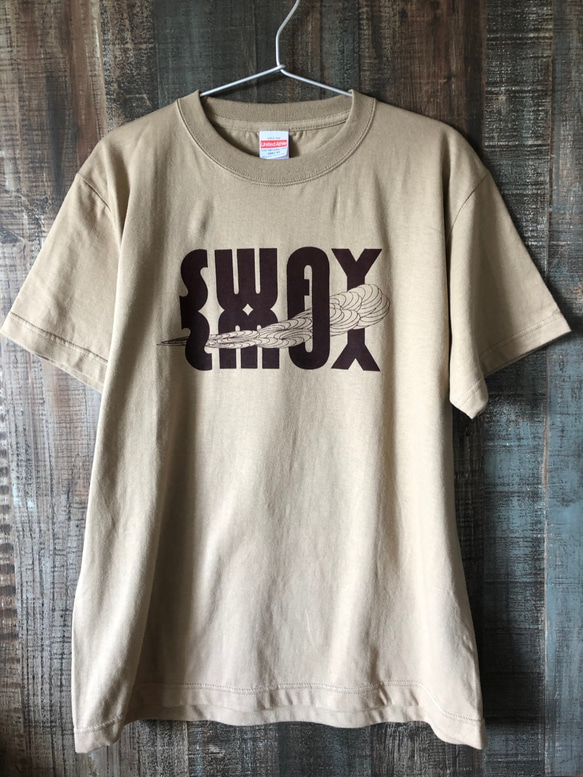 SWAY Tシャツ サンドカーキ ダークブラウン 【U-5CSKDB】 4枚目の画像