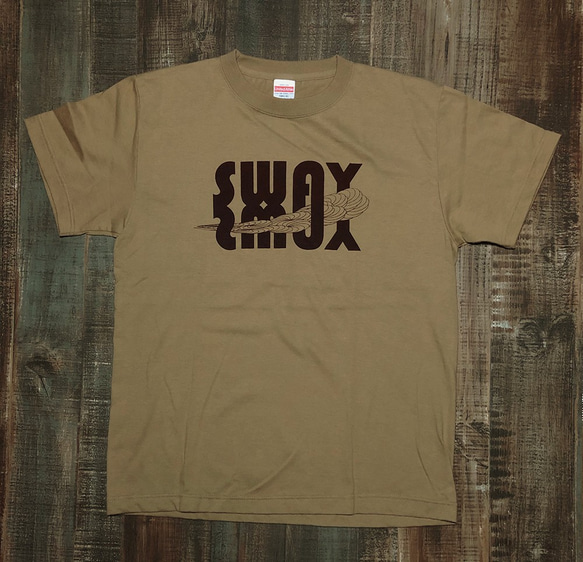 SWAY Tシャツ サンドカーキ ダークブラウン 【U-5CSKDB】 5枚目の画像