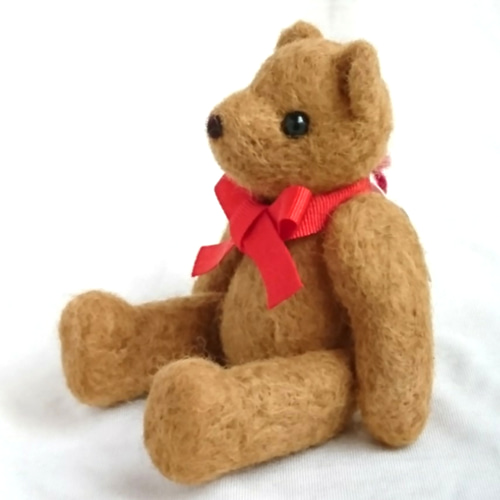 m☆o プロフ必読 テディベア ハンドメイド aibear紅茶染め11.5 コーヒー染めのテディベア ぬいぐるみ ちびらーさん けいこ 通販