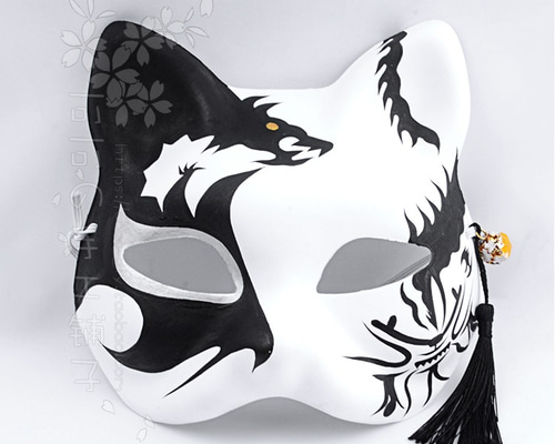 狐お面 黒 その他雑貨 わくわく本舗 通販 9554767｜Creema(クリーマ