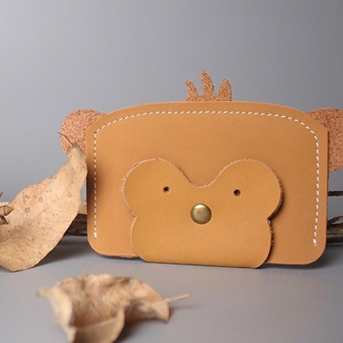 本革リアルレザー牛皮 動物 サル猿 モンキー コインケース 小銭入れ