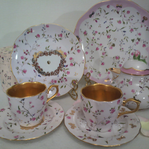 ポーセラーツアフタヌーンティーセット ☆アフタヌーンティー ☆カップ