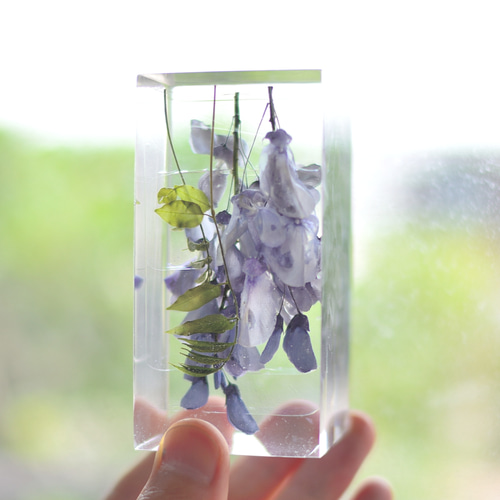 藤の花のレジンフラワー 立体・オブジェ 7階の工作室 通販 12005420