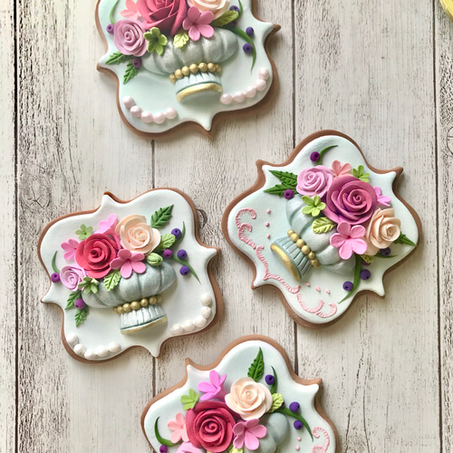 アイシングクッキー風壁掛け飾り（Clay）【受注制作】 その他アート