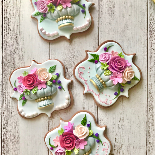 アイシングクッキー風壁掛け飾り（Clay）【受注制作】 その他アート