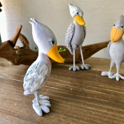 置くだけハシビロコウ（Clay）【受注制作】 1枚目の画像