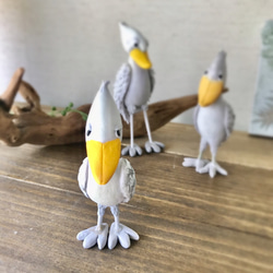 置くだけハシビロコウ（Clay）【受注制作】 4枚目の画像