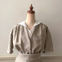 Sailor collar cotton dickie ハンドメイドキット 4枚目の画像